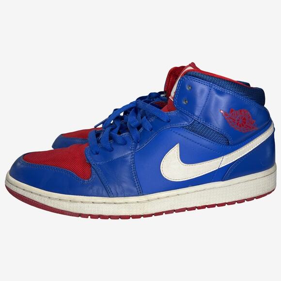 Nike Air Jordan 1 Flight 3 Blue Red White Mens Size 13 Basketball Shoes 2012 - Picture 10 of 12